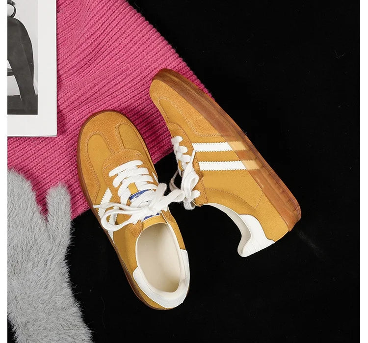 Women Tennis Sneakers Flats Ladies Fashion Lace-up Vulcanized Shoes Spring Autumn Woman Outdoor Trainers Footwear