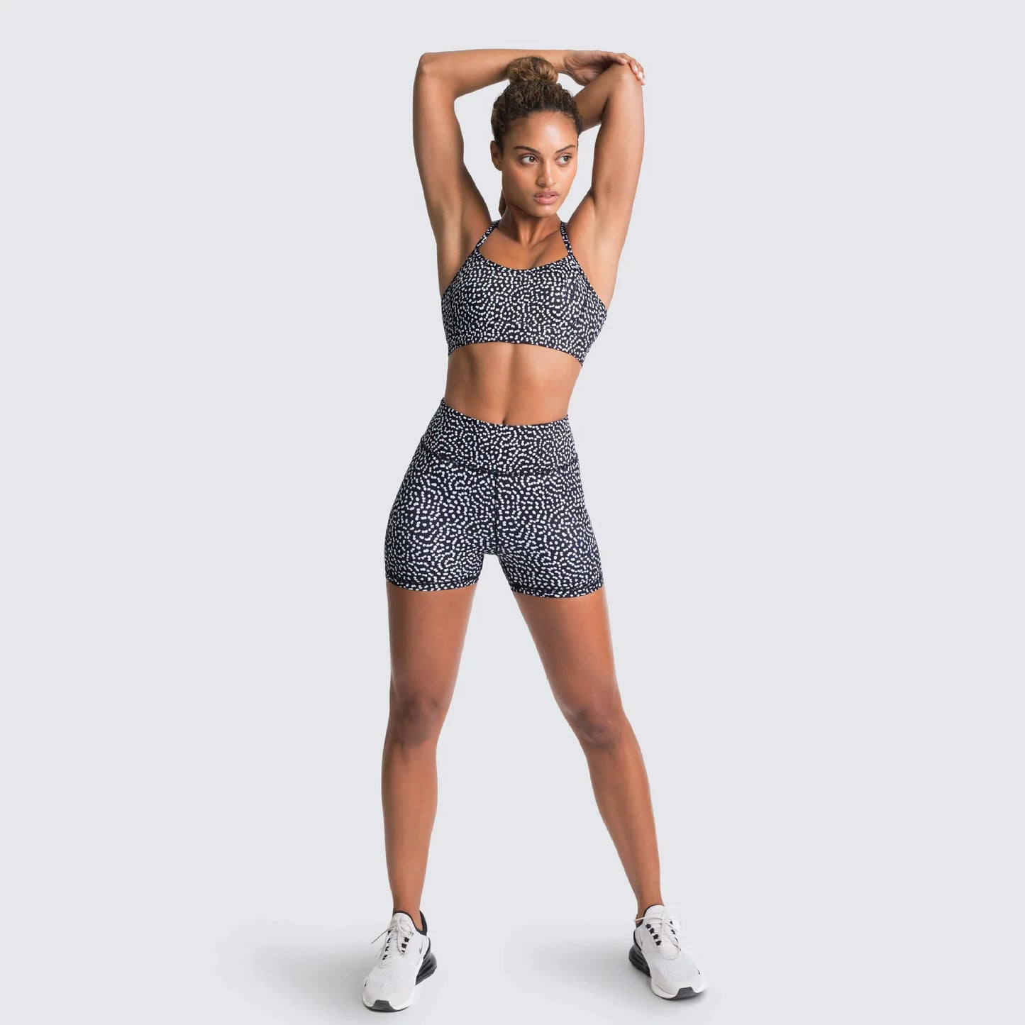 Seamless Yoga Two-piece Set Running Bra Shorts Sports Underwear Beauty Back Fitness Gym 2-piece Short Suit