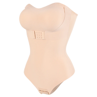 Strapless Thong Bodysuits 4XL Women Belly Control Full Body Shaper Push Up Breast Underwear Plus Size Women's Clothing