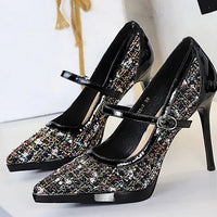 French Style Pointed Sexy High Heels for Women Thin Heels and Shallow Mouth Single Shoes