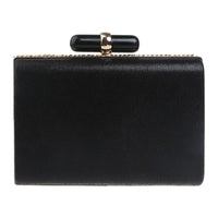 Women's Black Crystal Clutch Purse Luxury Formal Cocktail Party Evening Bag High Fashion Bead Diamonds Handbags