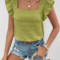 Casual Blouses For Women Fashion Shirts Elegant Sweet Loose Ruffles Sleeve Female Tops