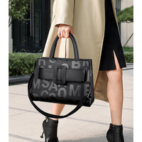 Bags for Women Trend Large-capacity Tote Bag, High Quality PU Leather Women's Retro Fashion Letter Handbag, Shoulder Bag
