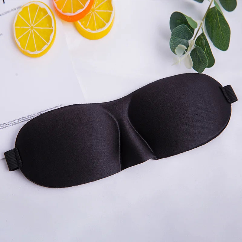 Sleep Mask 3D Contoured Blackout Eye Mask for Sleeping with Adjustable Strap Soft Night Blindfold Eye Shades for Naps