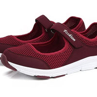 Fashion Women's Sneaker Comfortable Ladies Shoes Mesh Fabric Sneaker Women Platform Tennis Casual Sneaker Woman