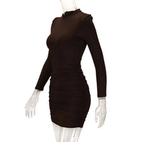 Sexy Slim-fitting Long-sleeved Dress, Bubble-sleeved Medium and Long Women's Bodycon Dresses Plus Size 9XL 8XL 7XL 6XL XXXXXL