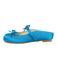 Ladies Slippers Bowknot Silks Satins Women Shoes Round Head Women Sandals Summer Shoes Women Slippers