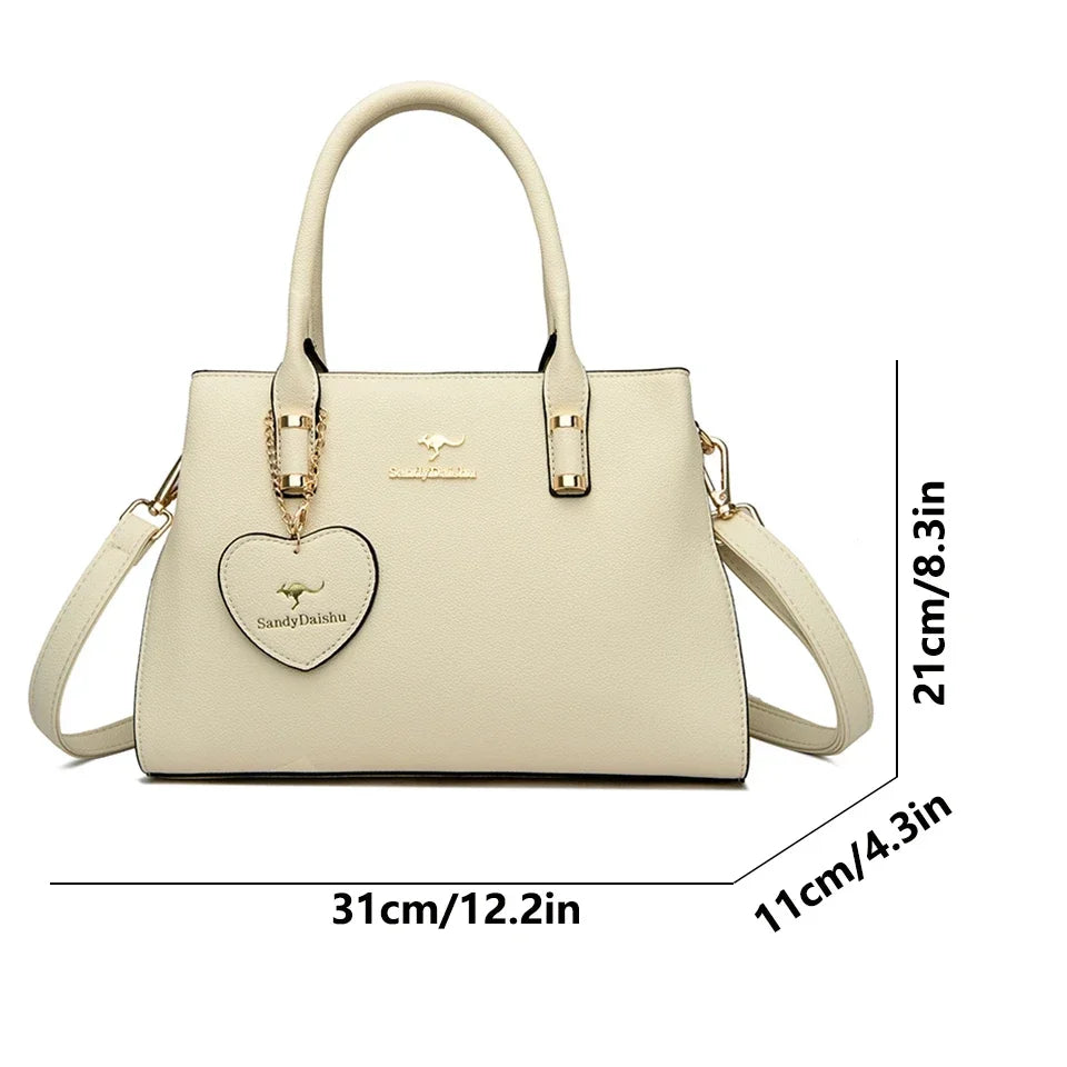 Soft Leather Luxury Handbags Women Bags Designer Shoulder Crossbody Bags for Women Casual Ladies Travel Bag Female Messenger Bag