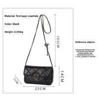 Chic Argyll Women's Crossbody Bag Trendy Autumn/Winter Vintage High-End Feel Versatile Small Square Bag