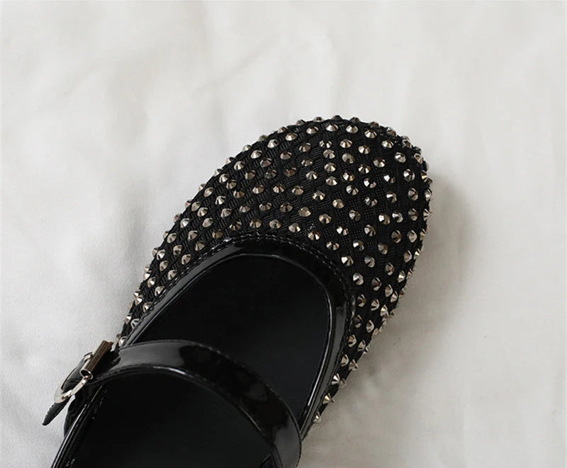 Luxury Shinny Diamond Women Mules Slippers Summer Shoes Crystal Footwear Rhinestones Slip On Brand Mary Jane Sandals Mesh Clogs