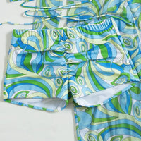 Sexy Print Bikini Women High Waist Swimsuit Cover Up Swimwear Female Lady Bathing Suit Swimming Summer Beachwear