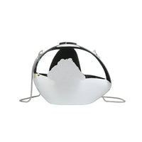 Acrylic Dinner Clutch Bag Women's Shoulder Crossbody Bag Fashionable Egg-Shaped Handbag Street Trend Lock Buckle Closure