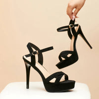 High Heels Sandals Summer Sexy Ankle Strap Open Toe Party Dress 12CM Platform Gladiator Women Shoes