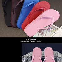 Solid Color Non-slip Leisure Couple Slippers Women Summer Beach Slippers Outdoor Women Flip Flops Breathable Beach Sandals Women
