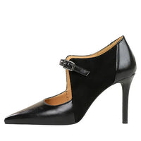 Women Pumps Suede and PU Leather Design Retro High Heels Ladies Shoes Stilettos Women Heels