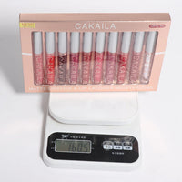 10pcs/set Nude Lip Gloss Matte Velvet Lipstick Waterproof Long-lasting  Liquid Lipstick Women Moist Lip Tint