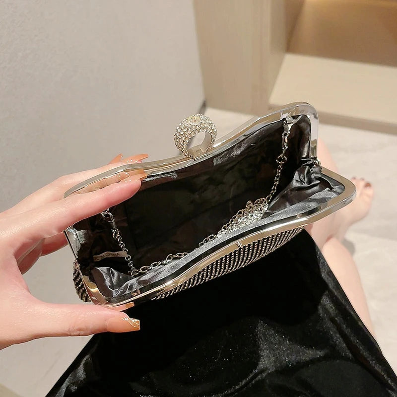 Diamond Handbag Wedding Purse Clutch With Luxury Bag Shiny Handbag Dress Clutch for Women Cocktail Party Handbag