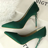 Women Shoes Spring Women Pumps Sequin Wedding Shoes Stilettos Metal Decoration  Heels Natalia Home Fashion    Natalia Home Fashion