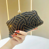 Women's Bags Women's Shiny Rhinestone Dinner Bags Can Be Matched With Dress Clutch Bags Fashion Temperament Elegant Clutch Bag