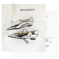 Spring Women's Shoes Classic Style Fashion Pointed Toe Daily Commuter Women's Mary Jane Party Ladies Shoes