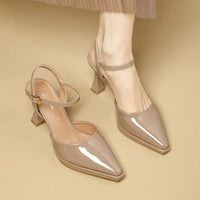 High Heels Sandals Women Fashion Solid Color Heels Sandals Pointed Toe Stiletto Ladies Commuting Single Shoes