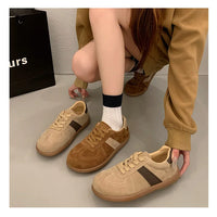 Fashion Trend Women's Casual Shoes College Style Wide Toe Soft Comfortable Flat Shoes Outdoor Casual Sports Shoes