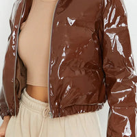 Winter Jacket Women Oversized Puffy Shiny Bubble Coat Solid Cotton Padded Coat Warm Waterproof Parka Female Outerwear - Natalia Home Fashion