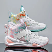 Professional Basketball Shoes Women Anti Slip Cushioning Wear Resistant Breathable Sneakers Outdoor Training Teen Athletic Shoes