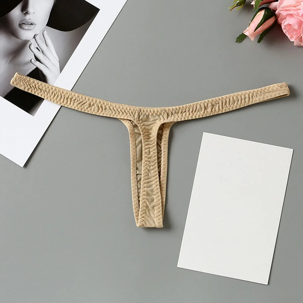 Women T Back Thin Sexy Sports Low Waist Sexy Underwear Woman Thin Soft Straps Simple Breathable Erotic Lingerie Low Waist Thongs