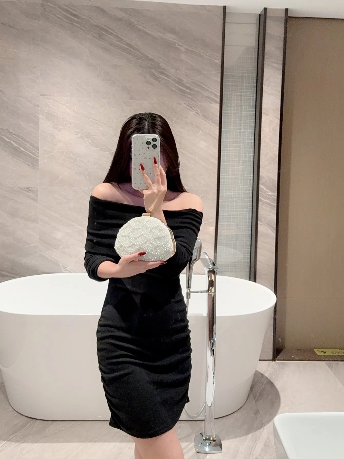 Elegant Pearl Dinner Bag with Dress Evening Bag Formal Party Bag Prom Bag Clutch Bag Chain Bag