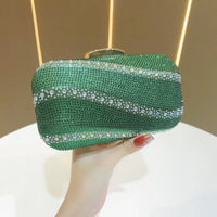 Luxury Rhinestone Clutch Bag for Women Elegant Evening Purse Fashion Crystal-Encrusted Handbag Party Shoulder Bags