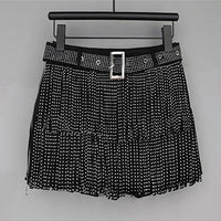 Tassel Short Shorts Women's Diamond Embellished Mid-Waist Dance Denim Hot Pants Outerwear Fashionable Korean Style Sexy