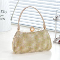 Stylish Simple Sparkling Full Diamond Handbag Temperament Shoulder Sparkling Diamond Crossbody - Simple Yet Stylish Banquet Bag