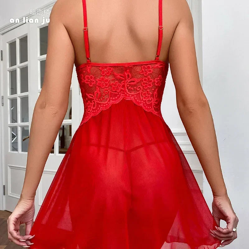Nightgown Sleepwear Women's Clothing Home wear Suspenders Lace Sexy Comfortable Casual Embroidery Fashion Breathable Loose Fit