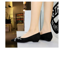 New Spring Crystal Women Mary Jane Shoes Fashion Shallow Slip on Elegant Party Dress Low Heel Shoes