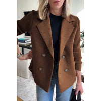 Solid Casual Loose Jacket Coats For Women Vintage Women's Jackets Overcoat Autumn Female Coat Outer wears Tops - Natalia Home Fashion