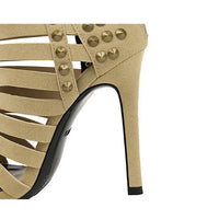 Rivet Roman Shoes, Retro Super High Heel Women's Shoes