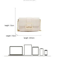 Luxury Two-Layer Cow Leather Handbag Women's Trendy Chain Crossbody Phone Bag Single Shoulder Bag Neutral Minimalist Style