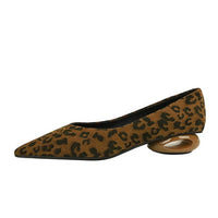 Retro Pointed Toe Suede Low Heel Shoes Shallow Mouth Hollow Heel Pedicure Shoe Daily Versatile Temperament Women's Shoes