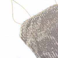Strap Bead Glitter Dress for Women Hot Girl Sexy Long Dress Kaftan Style Summer Long Dress