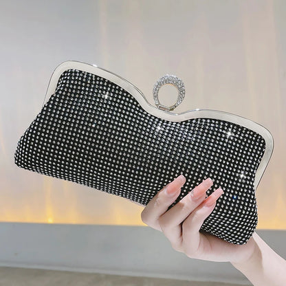 Diamond Handbag Wedding Purse Clutch With Luxury Bag Shiny Handbag Dress Clutch for Women Cocktail Party Handbag
