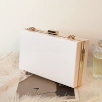 Acrylic Transparent Women Clutch Bag Chain Luxury Brand Women Evening Bags Handbag Chain Shoulder Bag