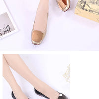 Light Metal buckle roll-up flats ladies shoes cozy moccasins sequined cloth foldable ballet flats