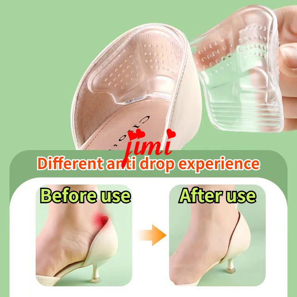 Heel Sticker Heel Protectors Sneaker Shrinking Size Insoles Anti-wear Feet Shoe Pads Adjust Size High Heel Cushion Inserts