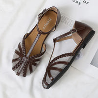 Designer Roman Flats Sandals Women Summer New Gladiator Low Heel Women Sandals