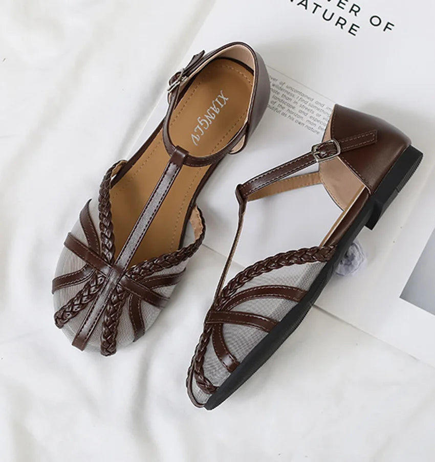 Designer Roman Flats Sandals Women Summer New Gladiator Low Heel Women Sandals