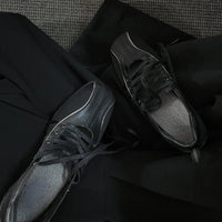Women's ballet flats Fashion Korean ballet style lace-up retro casual shoes Comfortable lightweight ballet sneakers