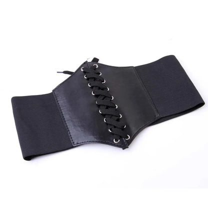 Fashion Corset Wide Belts Faux Leather Slimming Body Shaping Girdle Belt for Women Elastic Tight High Waist for Daily Wear Natalia Home Fashion    Natalia Home Fashion