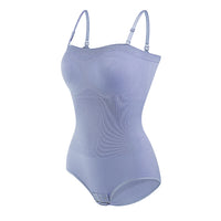 Strapless Short Bodysuit for Women Tummy Control Shapewear Seamless Sculpt Body Shaper with Removable Straps