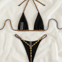 Sexy Extreme Mini Micro Thong Bikini Diamond Bikinis Female Swimsuit Women Swimwear Two-pieces Bikini Set Bathing Suit Swim - Natalia Home Fashion